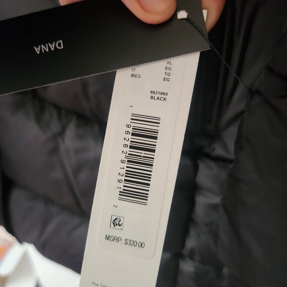 *NWT - Tahari Dana Hooded Faux Fur Trim Puffer Coat - Black - XL- $320 Retail - Picture 14 of 14